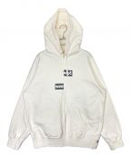SUPREME×COMME des GARCONS SHIRTシュプリーム×コムデギャルソンシャツ）の古着「Split Box Logo Hooded Sweatshirt」｜ホワイト