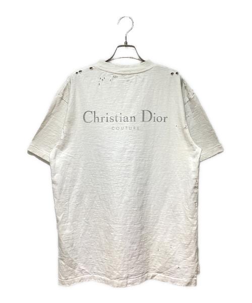 Dior（ディオール）Dior (ディオール) ダメージ加工Tシャツ ホワイト サイズ:Mの古着・服飾アイテム