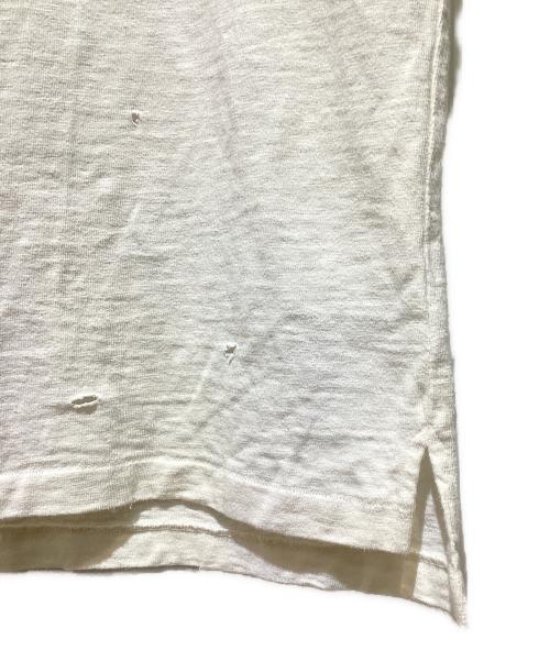 Dior（ディオール）Dior (ディオール) ダメージ加工Tシャツ ホワイト サイズ:Mの古着・服飾アイテム