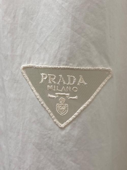 PRADA（プラダ）PRADA (プラダ) レースシャツワンピース ホワイト サイズ:42の古着・服飾アイテム