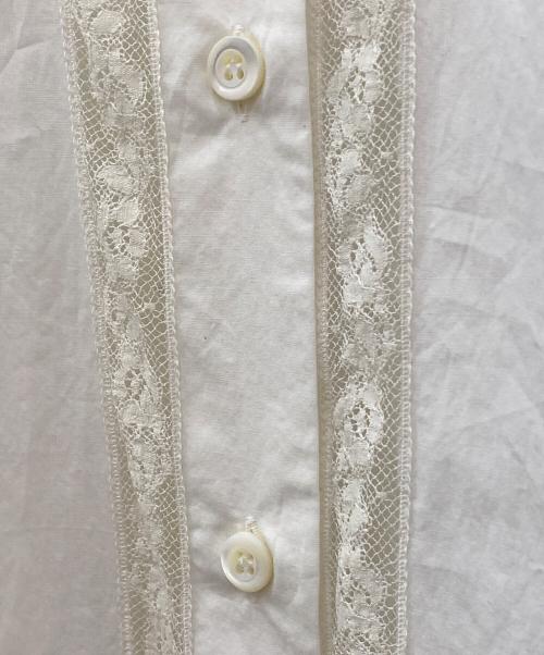 PRADA（プラダ）PRADA (プラダ) レースシャツワンピース ホワイト サイズ:42の古着・服飾アイテム