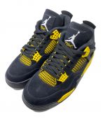 NIKEナイキ）の古着「AIR JORDAN 4 RETRO」｜イエロー×ブラック