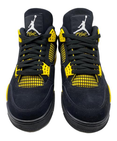 NIKE（ナイキ）NIKE (ナイキ) AIR JORDAN 4 RETRO イエロー×ブラック サイズ:26.5cm(US8.5)の古着・服飾アイテム