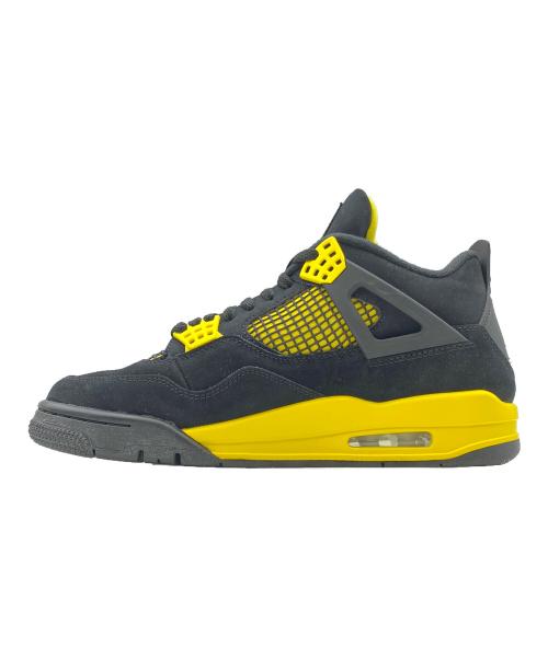 NIKE（ナイキ）NIKE (ナイキ) AIR JORDAN 4 RETRO イエロー×ブラック サイズ:26.5cm(US8.5)の古着・服飾アイテム