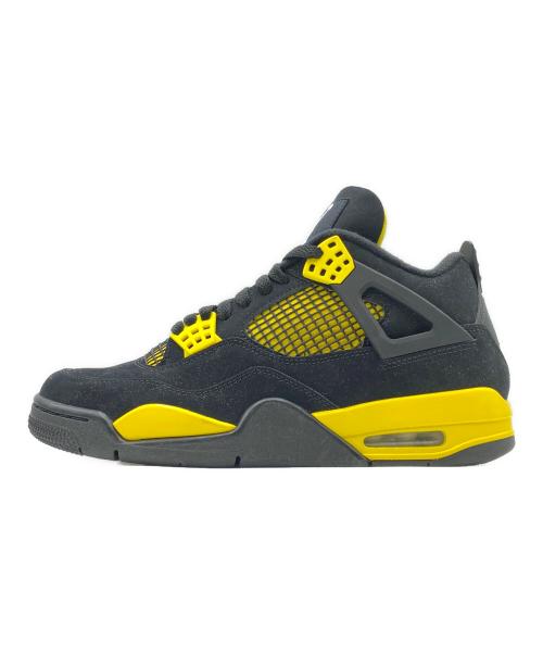 NIKE（ナイキ）NIKE (ナイキ) AIR JORDAN 4 RETRO イエロー×ブラック サイズ:26.5cm(US8.5)の古着・服飾アイテム