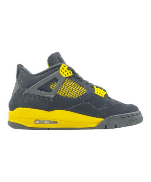 NIKE（ナイキ）NIKE (ナイキ) AIR JORDAN 4 RETRO イエロー×ブラック サイズ:26.5cm(US8.5)の古着・服飾アイテム