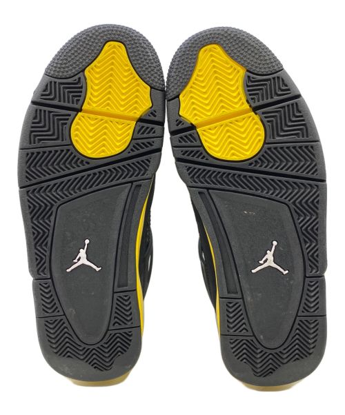 NIKE（ナイキ）NIKE (ナイキ) AIR JORDAN 4 RETRO イエロー×ブラック サイズ:26.5cm(US8.5)の古着・服飾アイテム