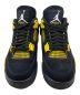 NIKE (ナイキ) AIR JORDAN 4 RETRO イエロー×ブラック サイズ:26.5cm(US8.5)：30000円
