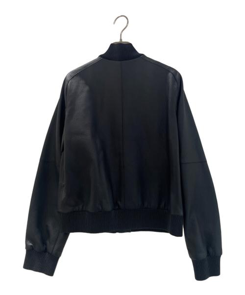 HERMES（エルメス）HERMES (エルメス) ディアスキンレザージャケット ブラック サイズ:38の古着・服飾アイテム