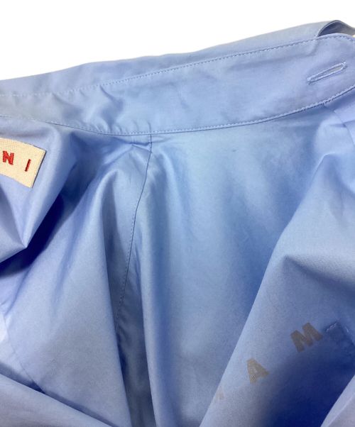 MARNI（マルニ）MARNI (マルニ) ロゴプリントシャツ スカイブルー サイズ:46の古着・服飾アイテム