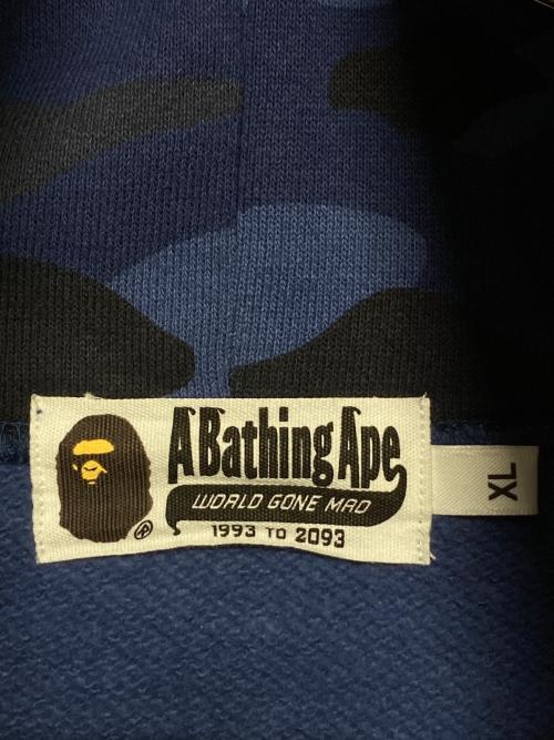 A BATHING APE（アベイシングエイプ）A BATHING APE (アベイシングエイプ) シャークパーカー ネイビー サイズ:XLの古着・服飾アイテム