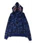 A BATHING APE（アベイシングエイプ）の古着「シャークパーカー」｜ネイビー
