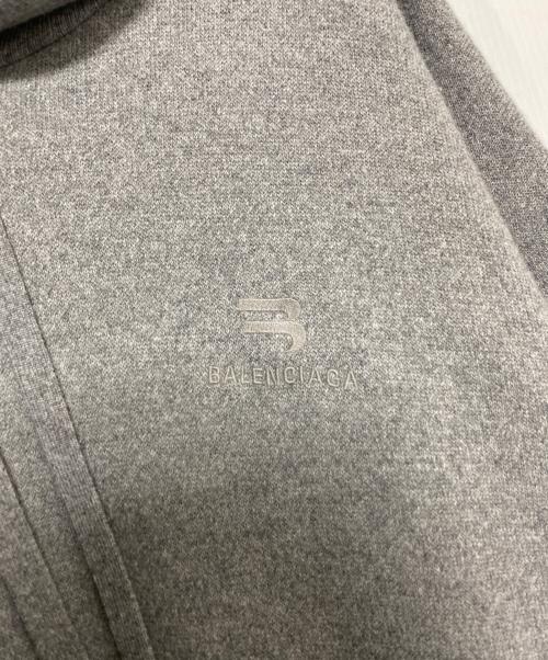 BALENCIAGA（バレンシアガ）BALENCIAGA (バレンシアガ) HOMEWEAR ヘザーグレー トップス フーディー グレー サイズ:3の古着・服飾アイテム