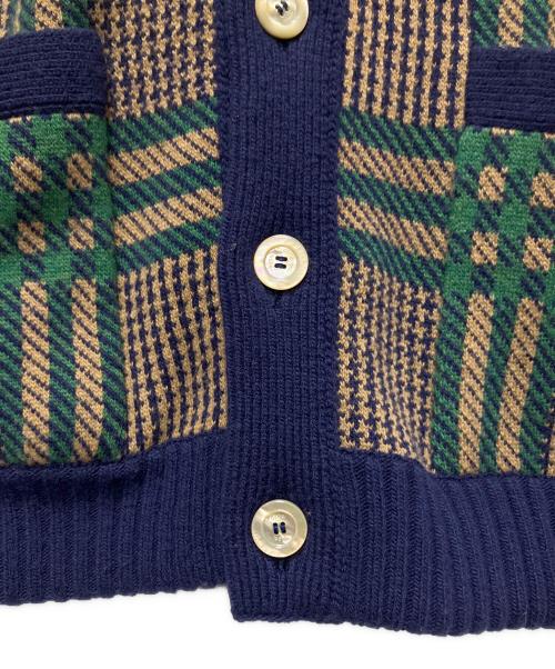 GUCCI（グッチ）GUCCI (グッチ) Gucci GG Reversible Wool Knit Cardigan GGニットリバーシブルカーディガン ネイビー×ブラウン サイズ:Sの古着・服飾アイテム