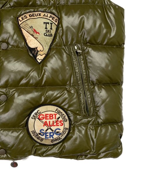 MONCLER（モンクレール）MONCLER (モンクレール) TIBET SPECIAL/ダウンベスト オリーブ サイズ:3の古着・服飾アイテム