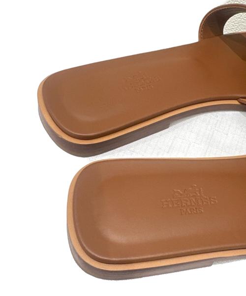 HERMES（エルメス）HERMES (エルメス) オランサンダル ブラウン サイズ:38の古着・服飾アイテム