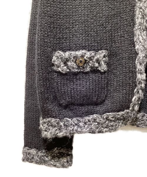 CHANEL（シャネル）CHANEL (シャネル) ココボタンカーディガン ブラック サイズ:40の古着・服飾アイテム