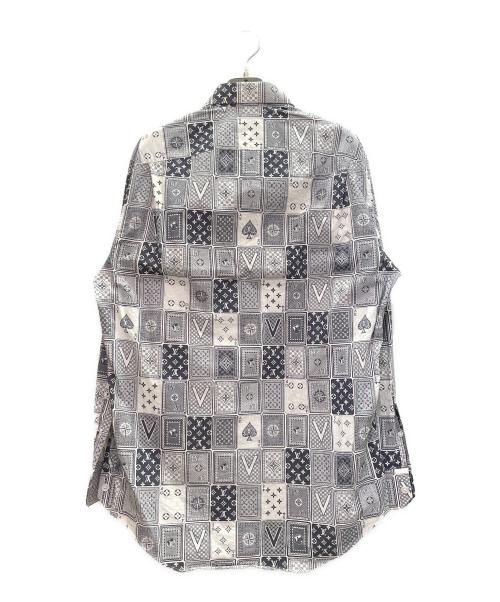 LOUIS VUITTON（ルイ ヴィトン）LOUIS VUITTON (ルイ ヴィトン) モノグラム トランプ シャツ ネイビー サイズ:Lの古着・服飾アイテム