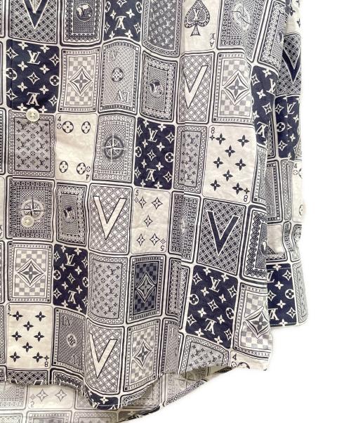 LOUIS VUITTON（ルイ ヴィトン）LOUIS VUITTON (ルイ ヴィトン) モノグラム トランプ シャツ ネイビー サイズ:Lの古着・服飾アイテム