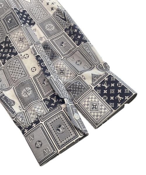 LOUIS VUITTON（ルイ ヴィトン）LOUIS VUITTON (ルイ ヴィトン) モノグラム トランプ シャツ ネイビー サイズ:Lの古着・服飾アイテム