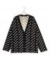BALENCIAGA（バレンシアガ）の古着「オールオーバーロゴカーディガン」｜ブラック