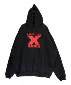 BALENCIAGAバレンシアガ）の古着「X-Rated Large Fit Hoodie」｜ブラック