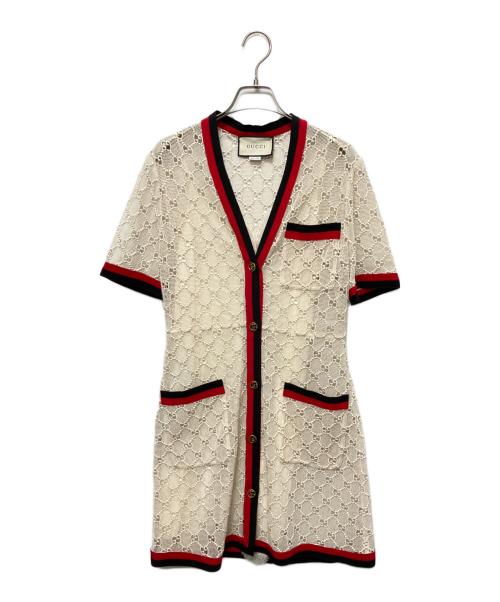 GUCCI（グッチ）GUCCI (グッチ) GGレースワンピース アイボリー サイズ:40の古着・服飾アイテム