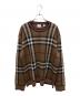BURBERRY（バーバリー）の古着「ノヴァチェックニット/バーバリーチェックニット」｜ブラウン