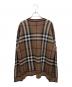 BURBERRY (バーバリー) ノヴァチェックニット/バーバリーチェックニット ブラウン サイズ:XL：45000円