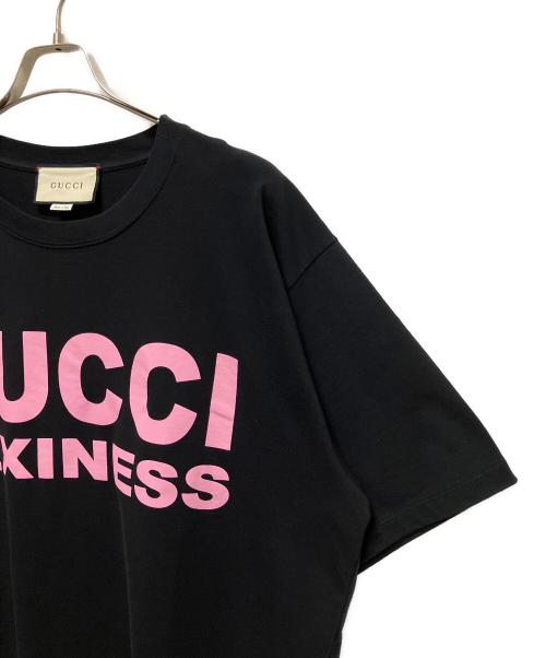 GUCCI（グッチ）GUCCI (グッチ) SEXINESS TEE/Tシャツ ブラック×ピンク サイズ:Lの古着・服飾アイテム