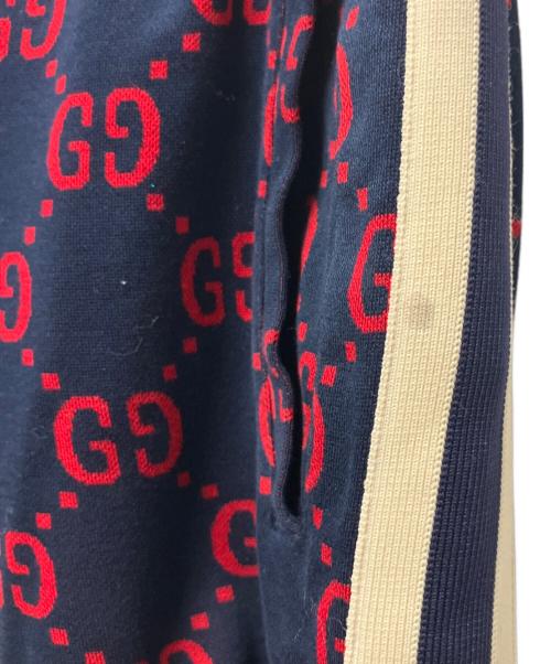 GUCCI（グッチ）GUCCI (グッチ) GGジャガード ジョギングパンツ/スウェットパンツ ネイビー サイズ:XSの古着・服飾アイテム