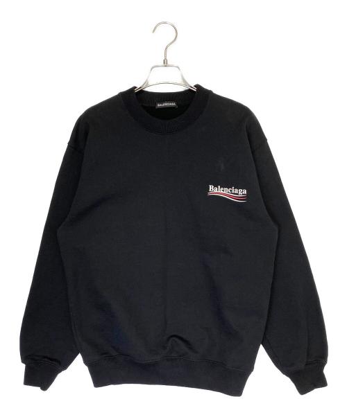 BALENCIAGA（バレンシアガ）BALENCIAGA (バレンシアガ) キャンペーンロゴスウェット ブラック サイズ:XSの古着・服飾アイテム