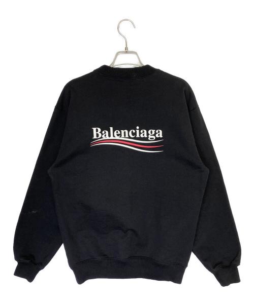 BALENCIAGA（バレンシアガ）BALENCIAGA (バレンシアガ) キャンペーンロゴスウェット ブラック サイズ:XSの古着・服飾アイテム