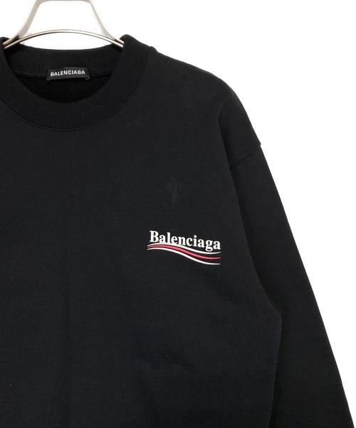 BALENCIAGA（バレンシアガ）BALENCIAGA (バレンシアガ) キャンペーンロゴスウェット ブラック サイズ:XSの古着・服飾アイテム