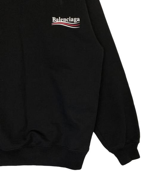 BALENCIAGA（バレンシアガ）BALENCIAGA (バレンシアガ) キャンペーンロゴスウェット ブラック サイズ:XSの古着・服飾アイテム