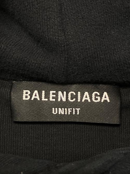 BALENCIAGA（バレンシアガ）BALENCIAGA (バレンシアガ) Caps Destroyed Hoodie ブラック サイズ:Sの古着・服飾アイテム