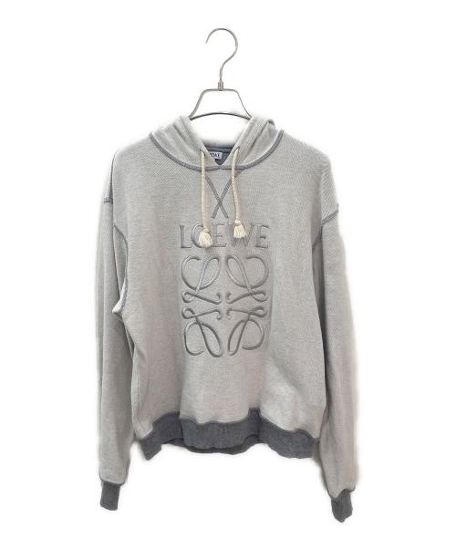 LOEWE（ロエベ）LOEWE (ロエベ) アナグラムインサイドアウトパーカー グレー サイズ:Sの古着・服飾アイテム
