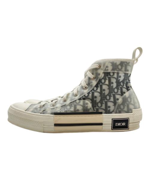 Dior（ディオール）Dior (ディオール) /B23 リーグ ハイトップスニーカー/オブリークハイカットスニーカー グレー サイズ:42の古着・服飾アイテム