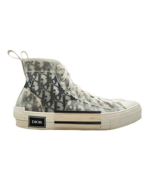 Dior（ディオール）Dior (ディオール) /B23 リーグ ハイトップスニーカー/オブリークハイカットスニーカー グレー サイズ:42の古着・服飾アイテム