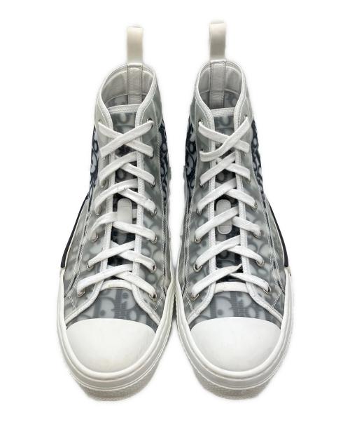 Dior（ディオール）Dior (ディオール) /B23 リーグ ハイトップスニーカー/オブリークハイカットスニーカー グレー サイズ:42の古着・服飾アイテム