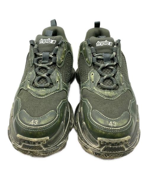 BALENCIAGA（バレンシアガ）BALENCIAGA (バレンシアガ) TRIPLE S オリーブ サイズ:43の古着・服飾アイテム