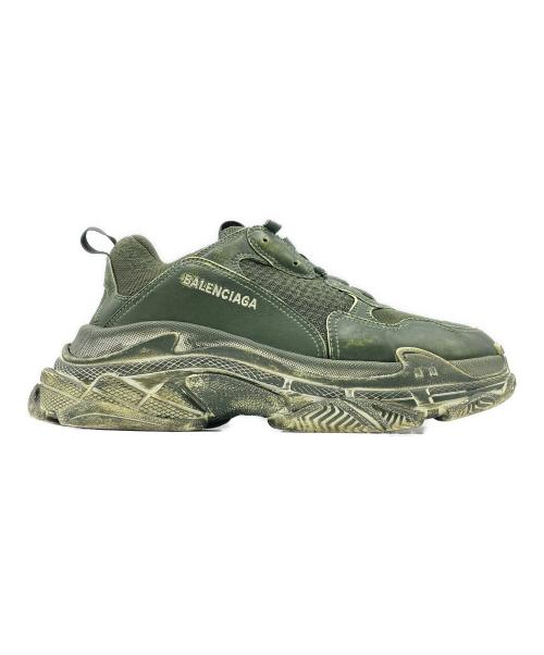 BALENCIAGA（バレンシアガ）BALENCIAGA (バレンシアガ) TRIPLE S オリーブ サイズ:43の古着・服飾アイテム