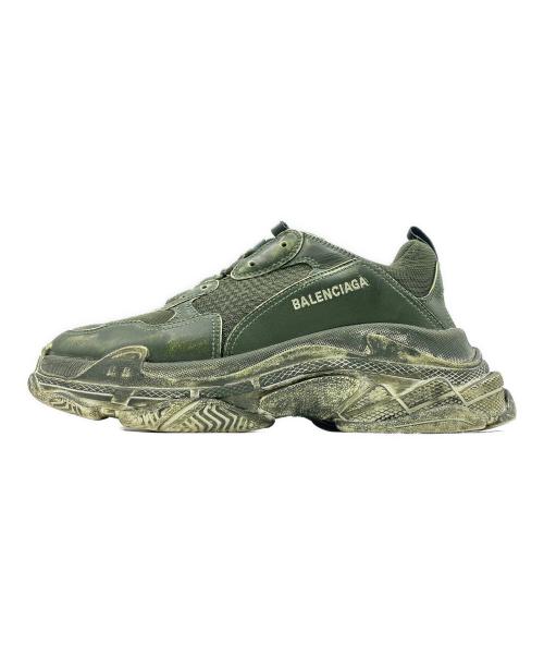 BALENCIAGA（バレンシアガ）BALENCIAGA (バレンシアガ) TRIPLE S オリーブ サイズ:43の古着・服飾アイテム