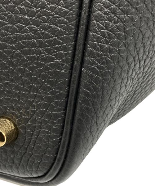 HERMES（エルメス）HERMES (エルメス) ピコタンロック MM/ゴールド金具/トリヨンクレマンス/ブラック/Z刻印 ブラック サイズ:MMの古着・服飾アイテム