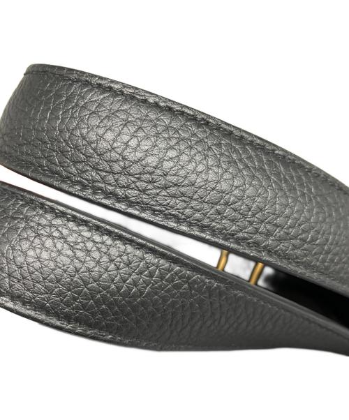 HERMES（エルメス）HERMES (エルメス) ピコタンロック MM/ゴールド金具/トリヨンクレマンス/ブラック/Z刻印 ブラック サイズ:MMの古着・服飾アイテム