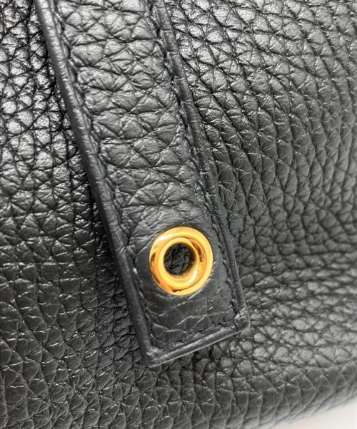 HERMES（エルメス）HERMES (エルメス) ピコタンロック MM/ゴールド金具/トリヨンクレマンス/ブラック/Z刻印 ブラック サイズ:MMの古着・服飾アイテム