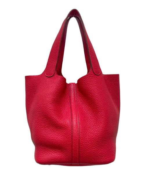 HERMES（エルメス）HERMES (エルメス) ハンドバッグ ルージュカザック×シルバー金具 サイズ:MMの古着・服飾アイテム