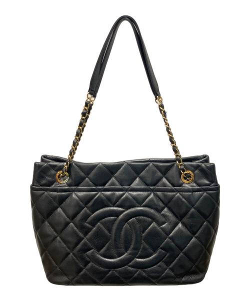 CHANEL（シャネル）CHANEL (シャネル) ココマークチェーンショルダーバッグ ブラックの古着・服飾アイテム
