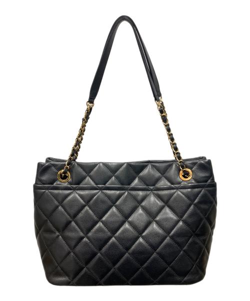 CHANEL（シャネル）CHANEL (シャネル) ココマークチェーンショルダーバッグ ブラックの古着・服飾アイテム