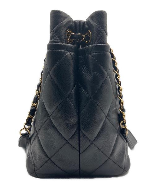 CHANEL（シャネル）CHANEL (シャネル) ココマークチェーンショルダーバッグ ブラックの古着・服飾アイテム